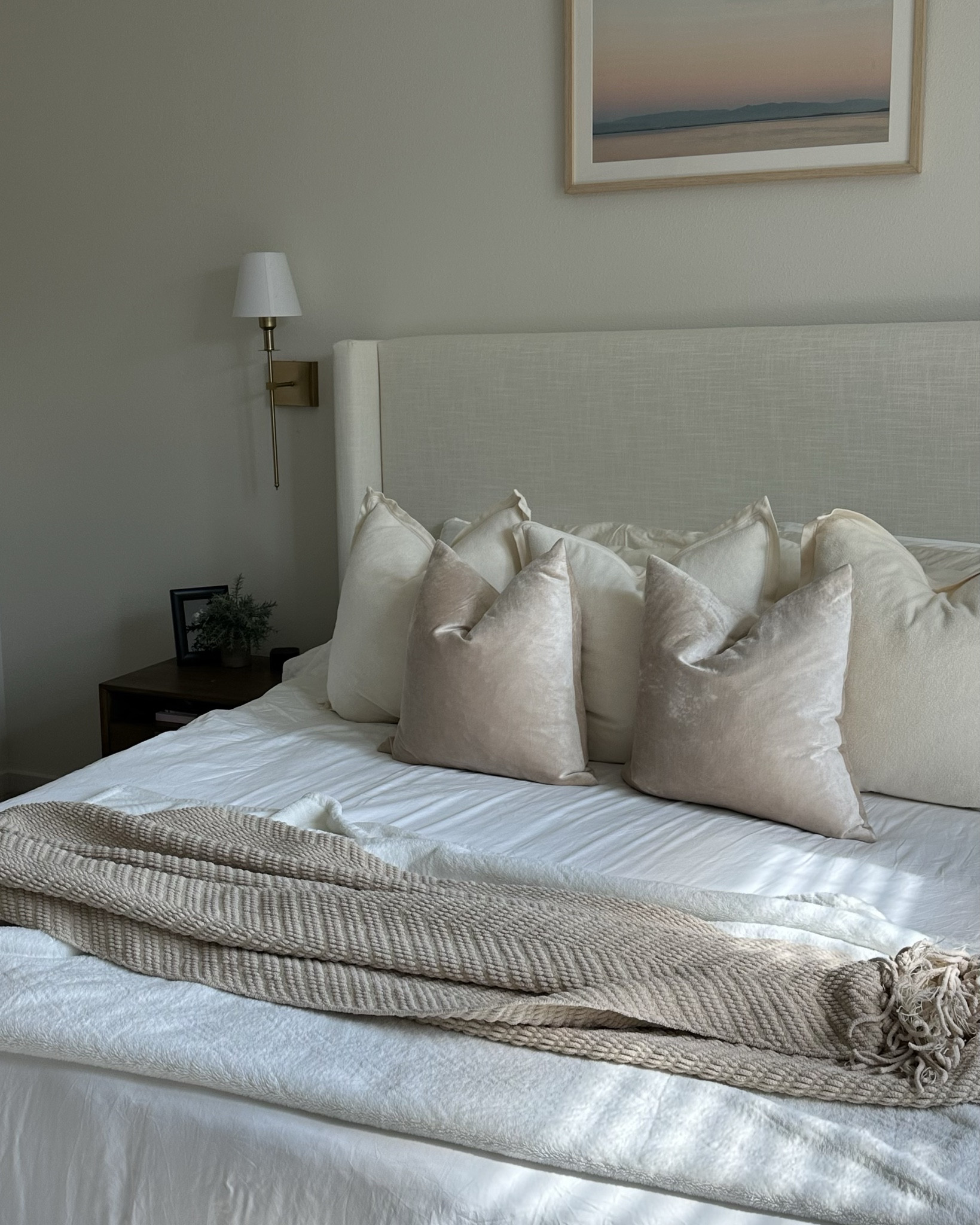 love a neutral peaceful bedroom. all bedding linked including the bed frame :) 

#LTKFamily #LTKHome #LTKFindsUnder100
