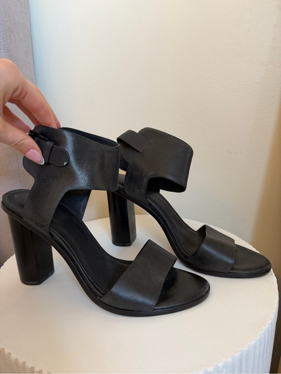 Joie \u201cOpal\u201d Black Leather Block Heel Sandals | Poshmark