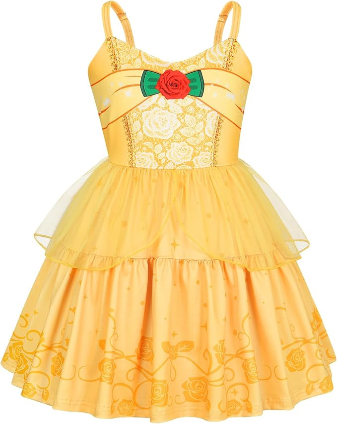 AmzBarley Princess Dress Up for Girls Halloween Costume Birthday Party Christmas Gift Toddler Kid... | Amazon (US)