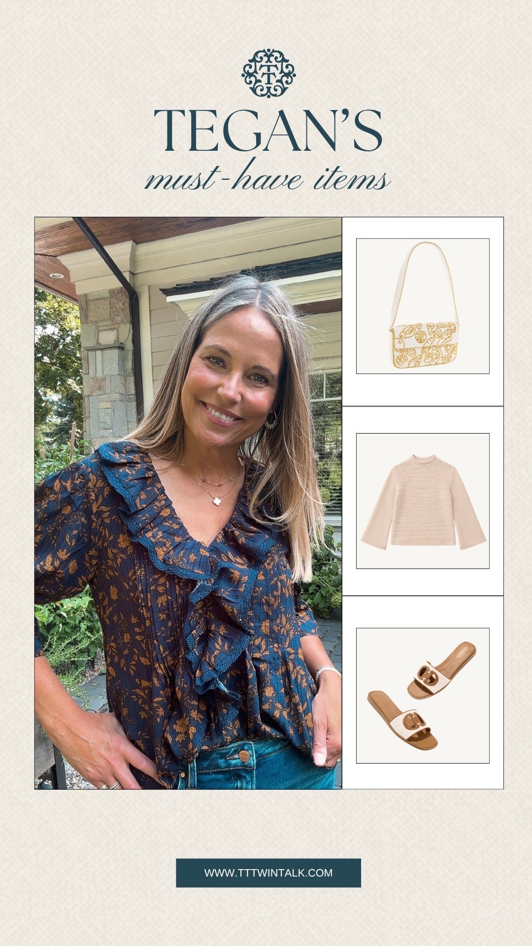 Some of Tegan’s must-have items are the pieces she can keep styling on repeat. This mix of a knit top, slides, and a bag are the kinds of pieces that work with so much. The favorites that keep finding their way back into the closet.

#LTKOver40 #LTKMidsize #LTKSeasonal
