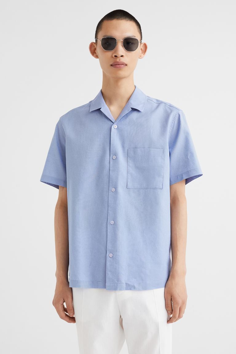 Regular Fit Linen-blend Shirt | H&M (US + CA)