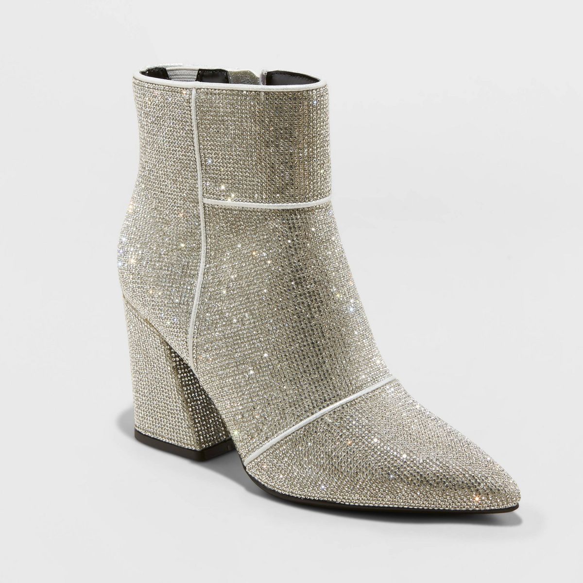 Women's Cailin Ankle Boots - A New Day™ Silver 6.5 | Target