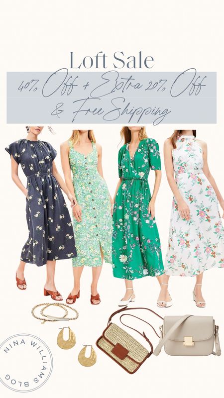 Loft Spring Sale! Midi/ maxi spring dress - floral dresses - wedding guest dress - graduation dress - summer dress

#LTKworkwear #LTKsalealert #LTKfindsunder100