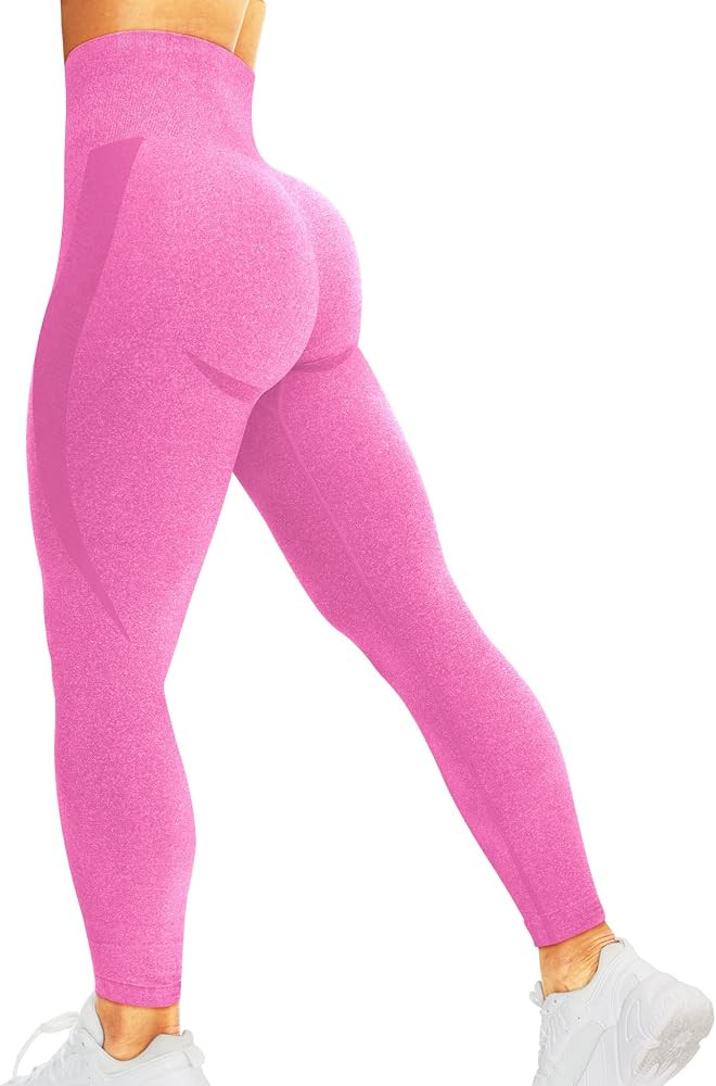 HIGORUN Women Seamless Leggings Smile Contour High Waist Workout Gym Yoga Pants | Amazon (US)