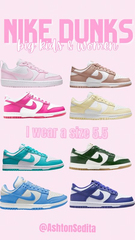Nike dunks in so many cute colors!! 🩷🩵💙💛💚

#LTKshoecrush #LTKstyletip #LTKsalealert