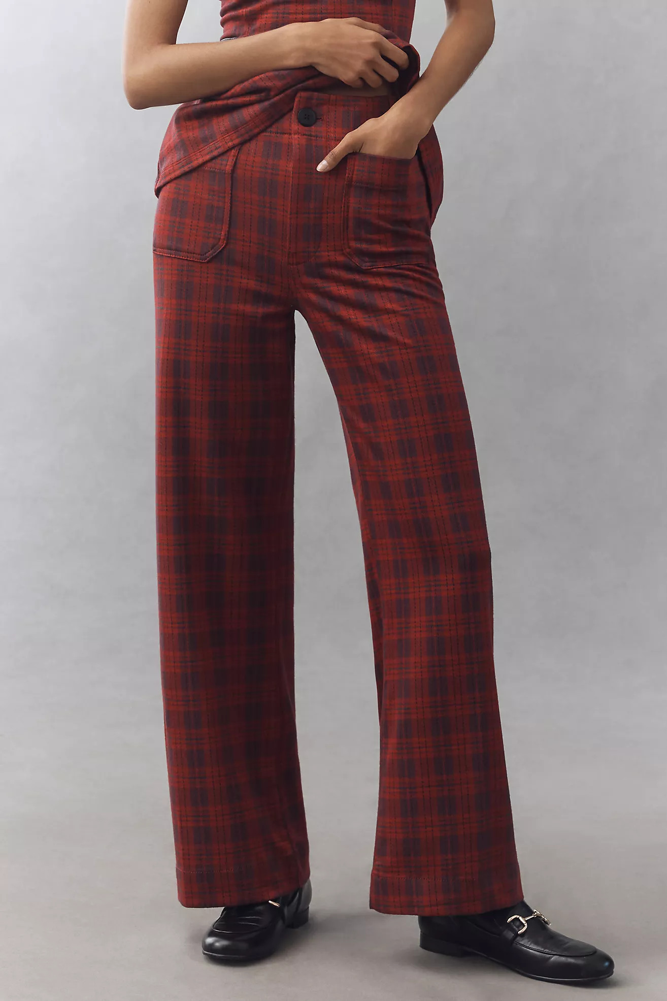 The Colette Full-Length Tartan Plaid Pants by Maeve | Anthropologie (US)