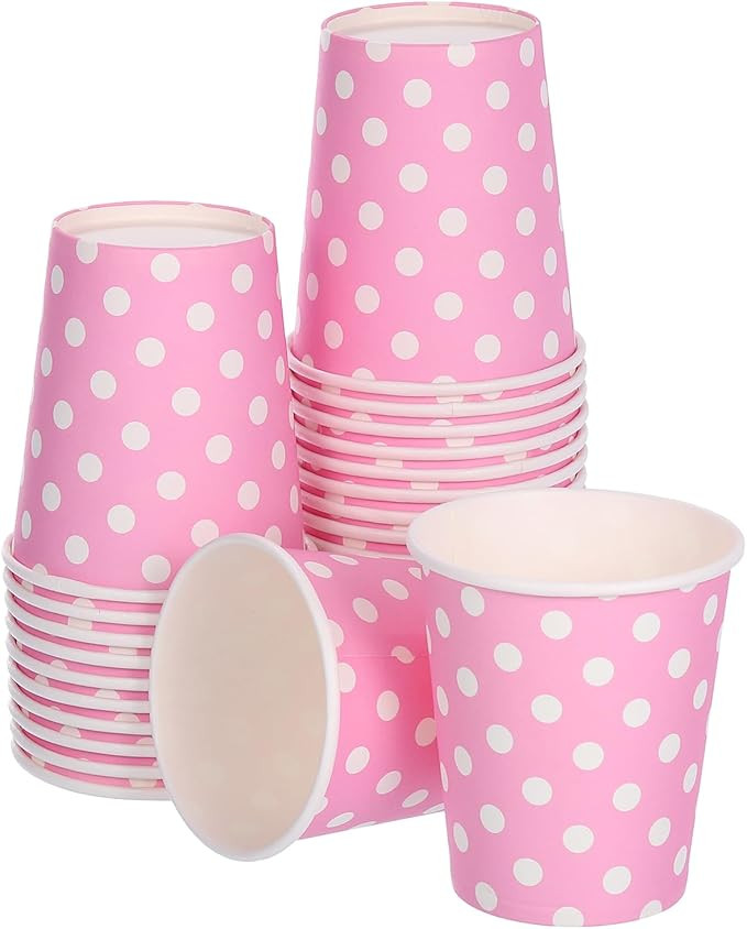 uxcell Disposable Paper Cups, 50 Pack 9 OZ Party Decorative Cups for Coffee,Tea,Milk, Suitable fo... | Amazon (US)