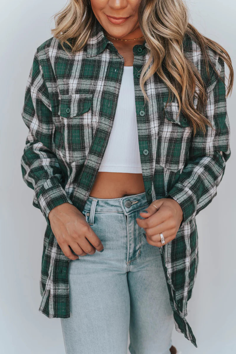 Live Boldly Plaid Shirt- 2 Colors | Apricot Lane Boutique