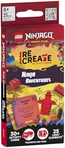 Lego NINJAGO Recreate Activity Cards – Ninja Adventures | Ninja-Themed Building Game with 30+ A... | Amazon (US)