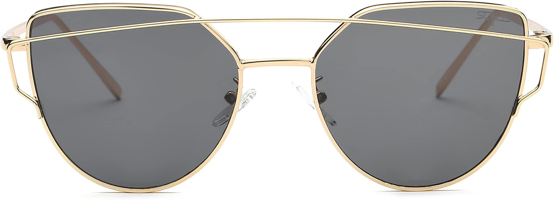 Amazon.com: SOJOS Cat Eye Sunglasses for Women Fashion Designer Style Mirrored Lenses SJ1001 with... | Amazon (US)