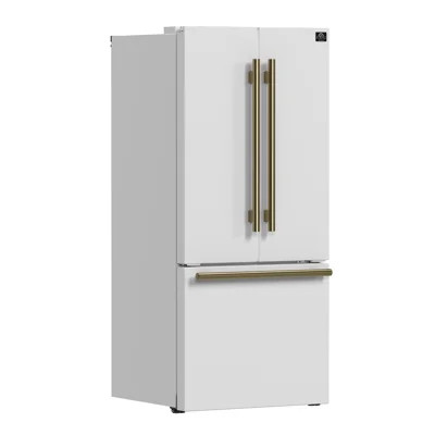 Espresso Gallipoli 30-inch French Door Refrigerator, 17.5 cu. ft. Capacity with Ice Maker | Wayfair North America