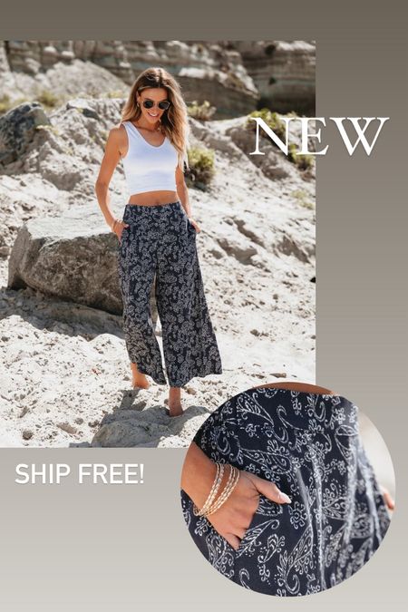 Wide leg pants 
Swimsuit coverup 

#LTKover40 #LTKfindsunder100 #LTKstyletip