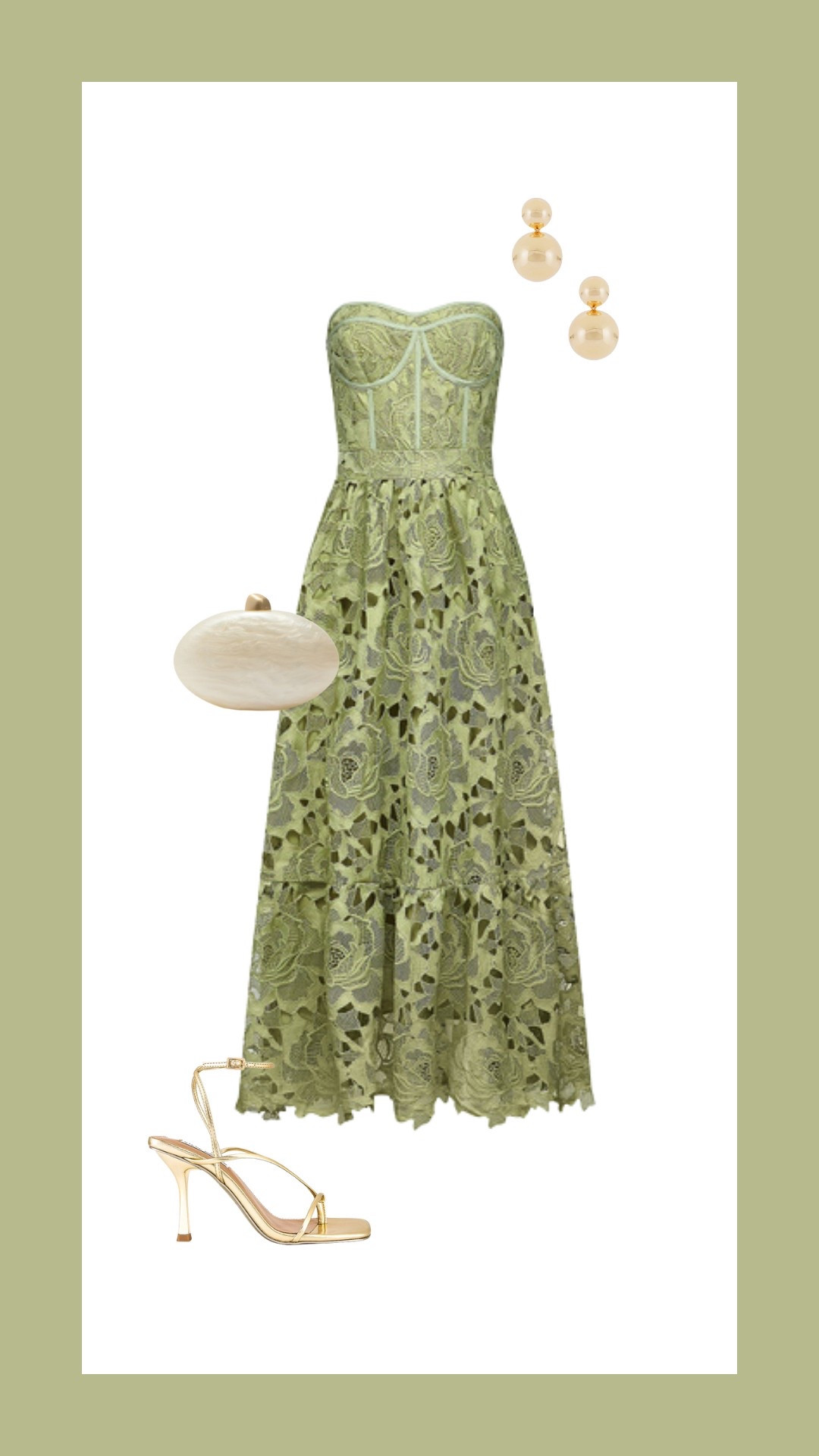 Green spring wedding guest dress inspo🫒 Dress is from Miss Rossier- linked on my Want Locker 

#LTKStyleTip #LTKParties #LTKWedding