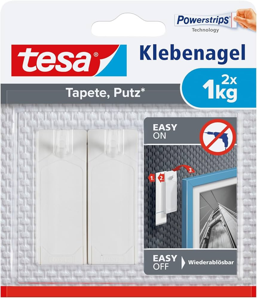 tesa 77773-00000-00 Klebenagel Weiß Inhalt: 2x 1,0 kg | Amazon (DE)