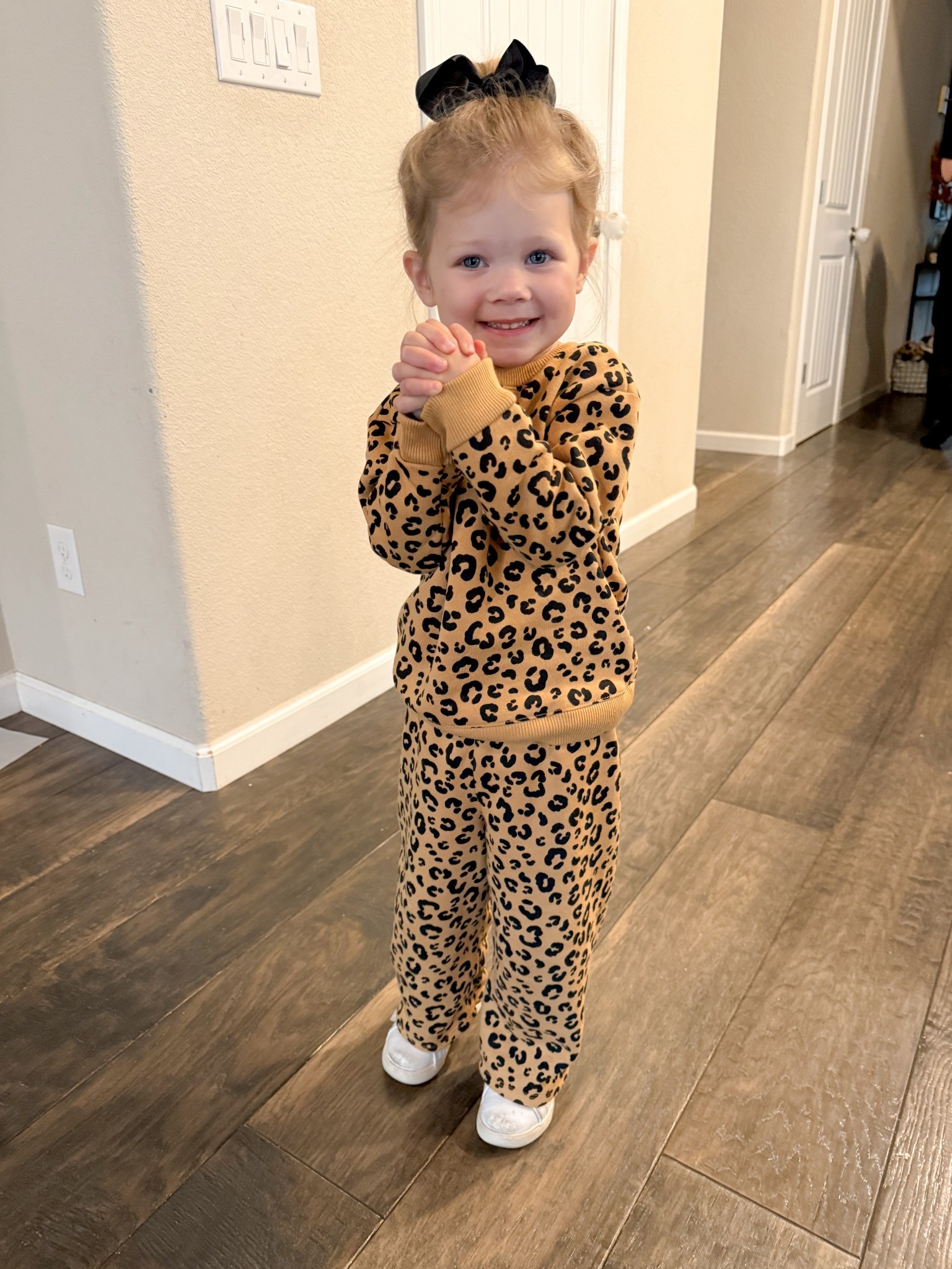 Walmart set for $8! Had to buy this in another pattern, sooo cute! She’s wearing 2T pants and 3T sweatshirt, runs TTS. 

#LTKKids #LTKBaby #LTKActive