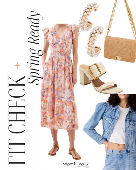 Spring ready with this cute dress that’s perfect for spring, Easter, vacation wear, and so much more!! Loving these target shoes that I actually bought for myself and these cute designer look alike bag! 

#LTKSeasonal #LTKsalealert #LTKfindsunder100