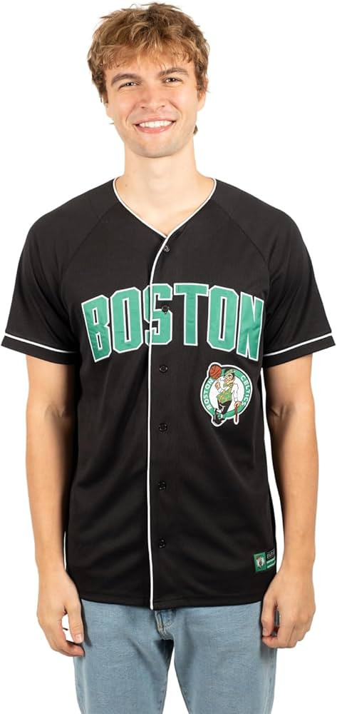 Ultra Game NBA Men's Mesh Button Down Baseball T-Shirt | Amazon (US)