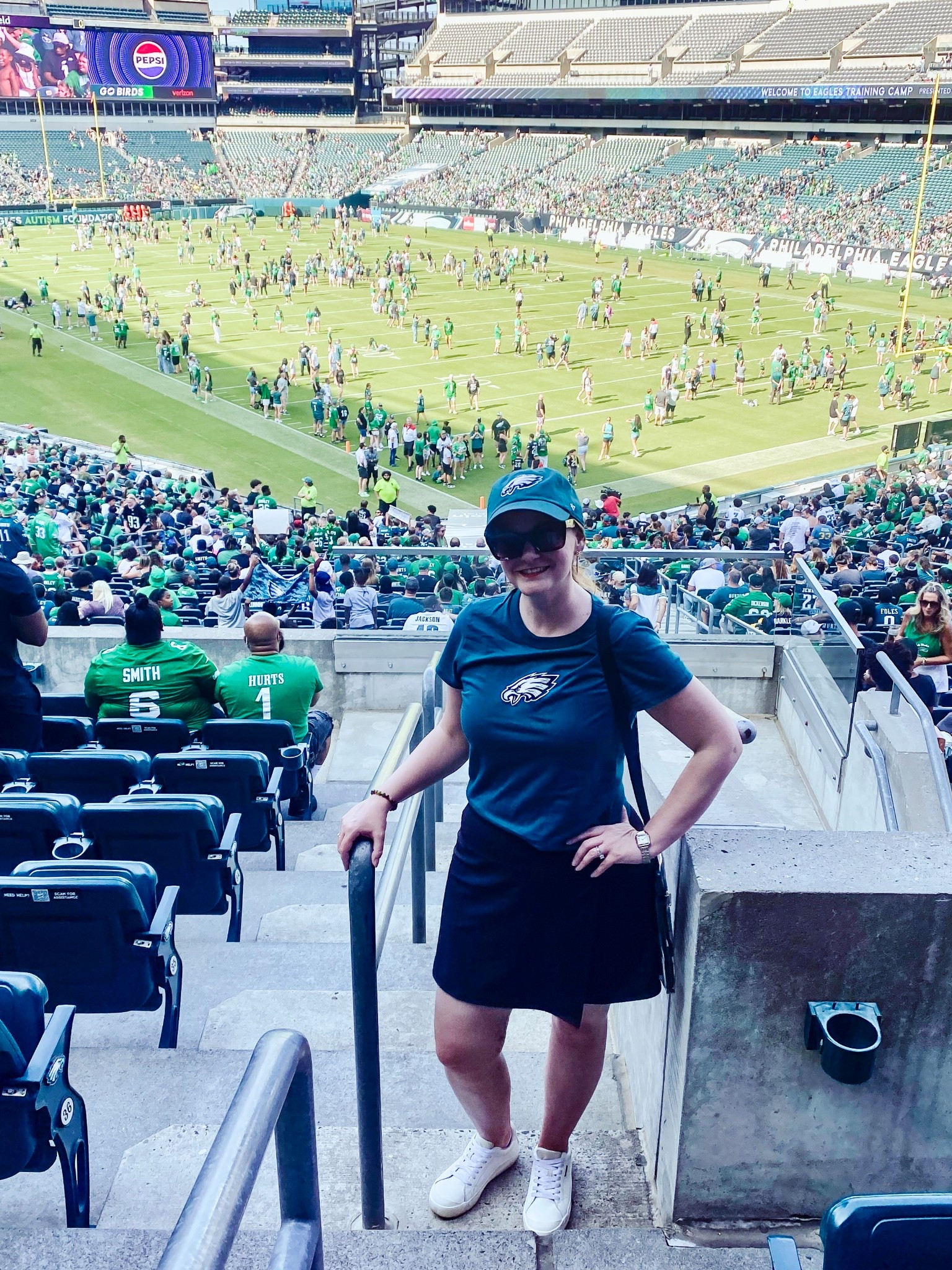 NFL cropped tee. Went up a size for length 
Skort - true to size 

#LTKFindsUnder50 #LTKStyleTip #LTKSeasonal