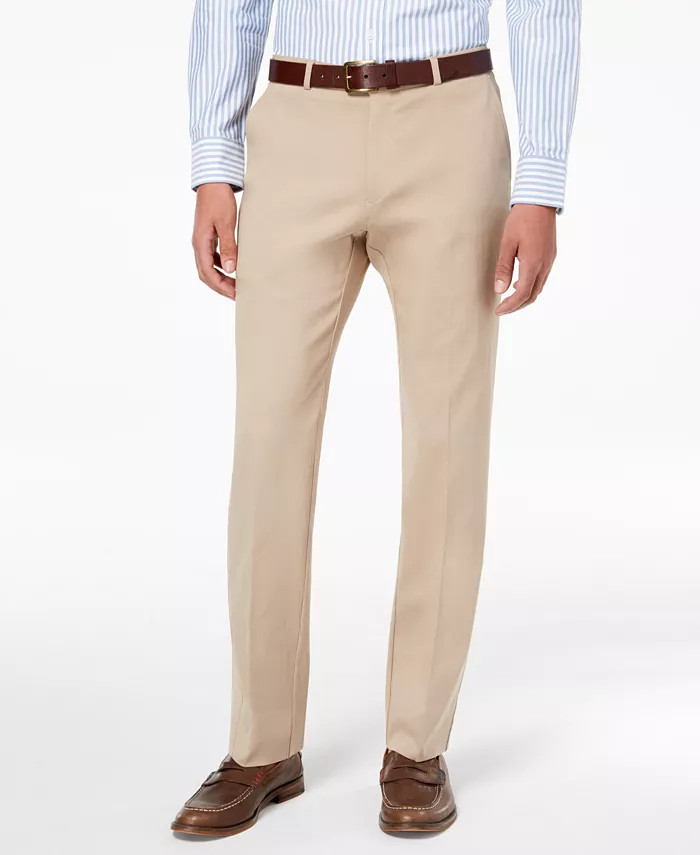 Men's Modern-Fit TH Flex Stretch Comfort Solid Performance Pants | Macys (US)