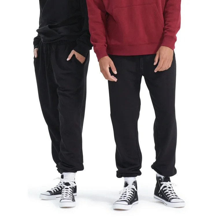 No Boundaries All Gender Jogger Fleece Pants, Men's Sizes XS - 3XL | Walmart (US)