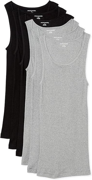 Amazon Essentials Men's Tank Undershirts, Pack of 6 | Amazon (US)