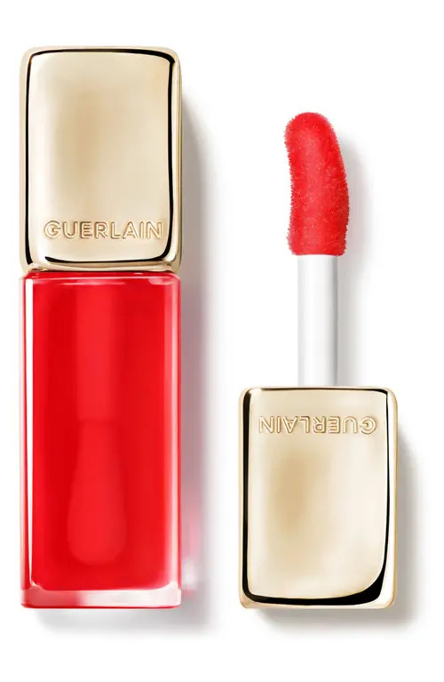 Guerlain Kiss Kiss Bee Glow Tinted Lip Oil in 775 Poppy at Nordstrom | Nordstrom