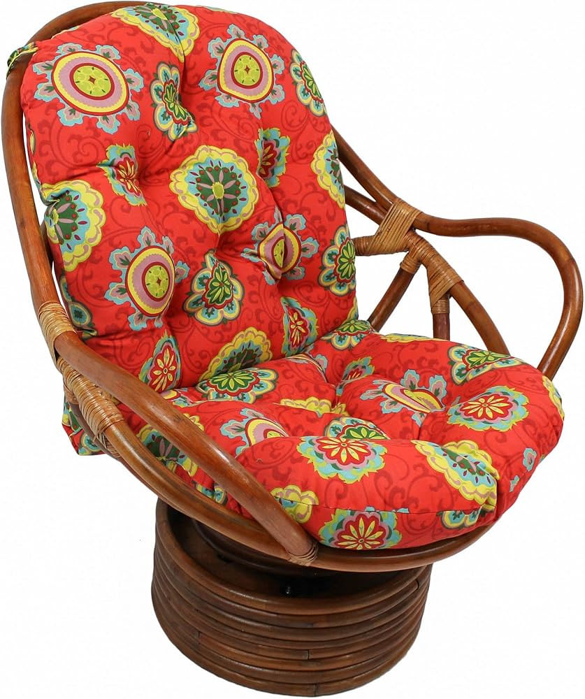 Blazing Needles Outdoor Tufted High Back Chair Cushion, 1 Count (Pack of 1), Farrington Terrace G... | Amazon (US)