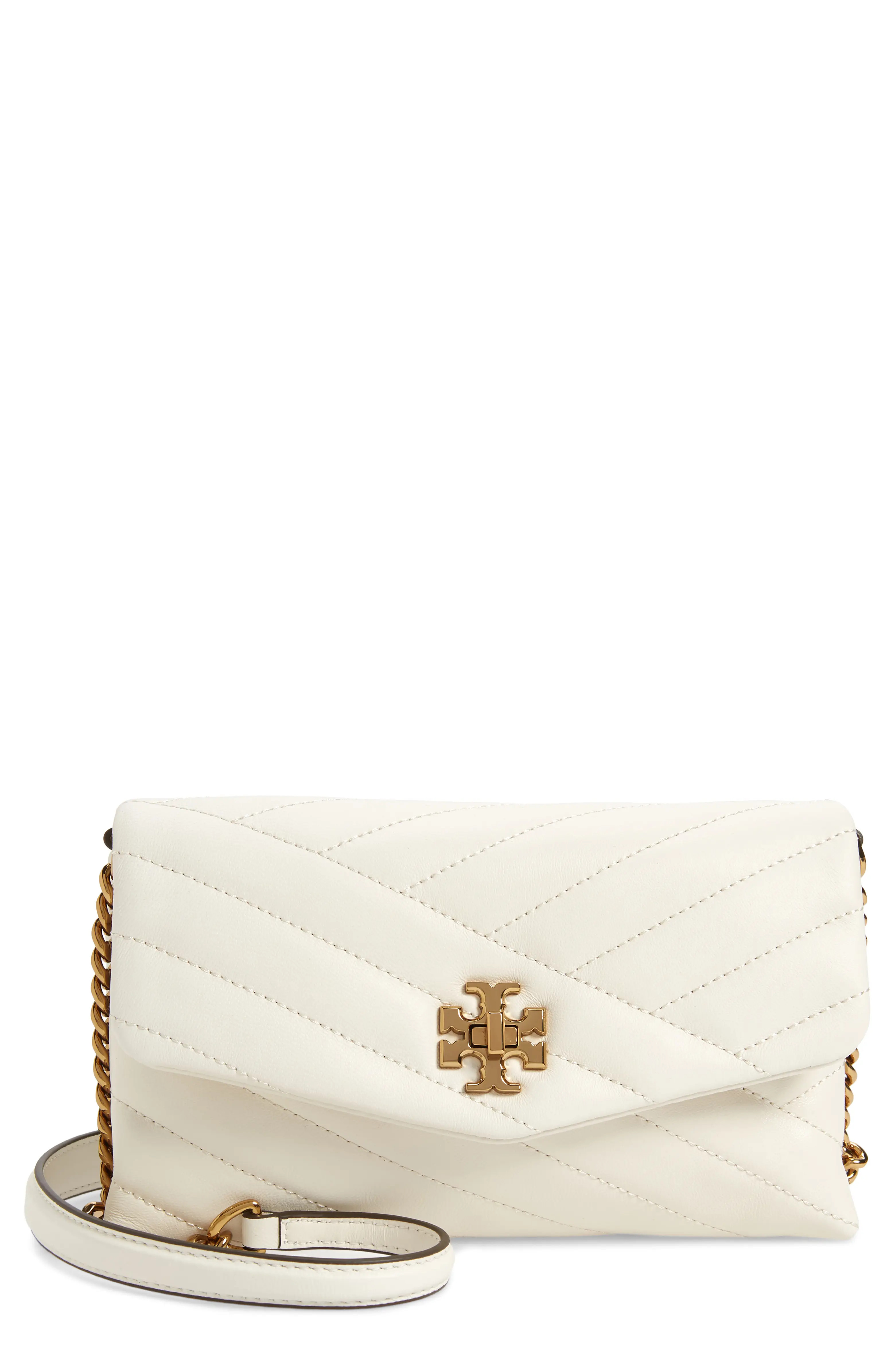 Kira Chevron Quilted Leather Wallet on a Chain | Nordstrom