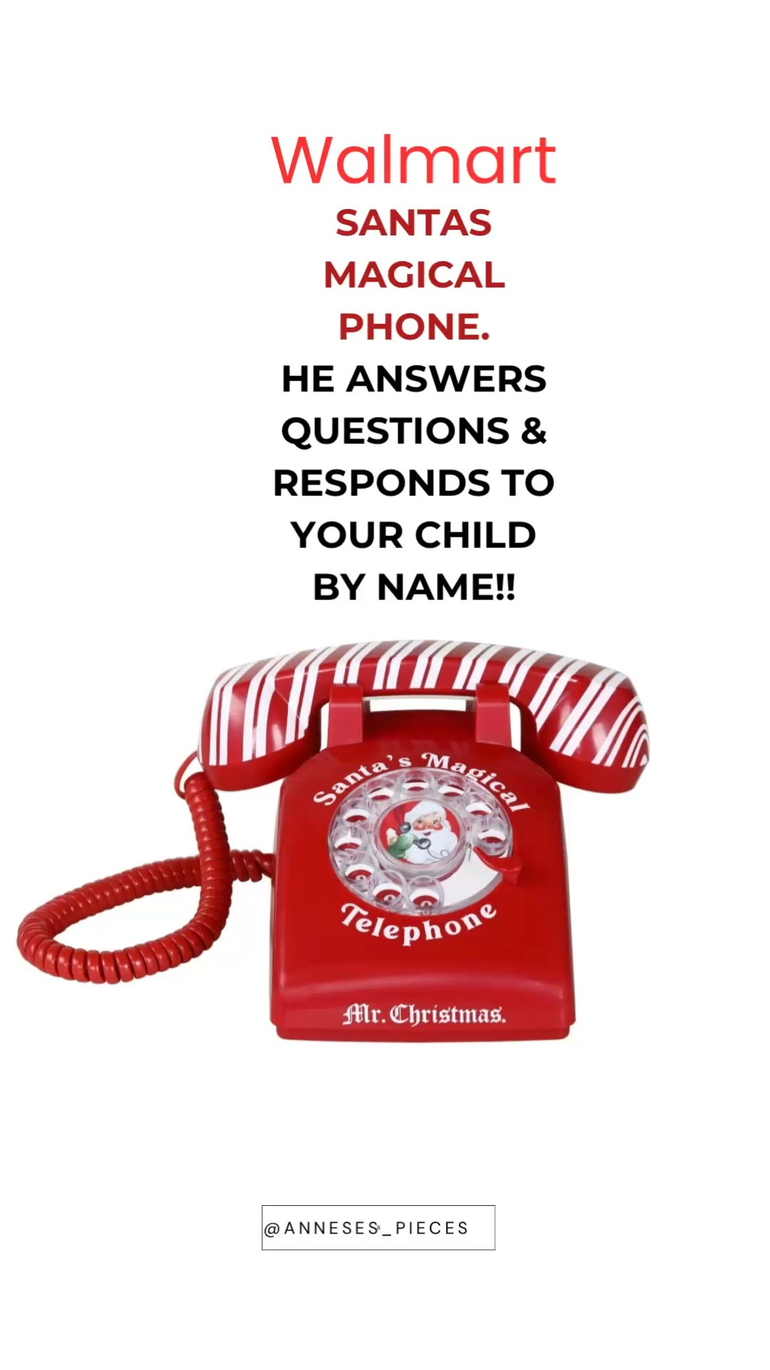 Walmart!! The coolest magical telephone. He understands, answers questions, and responds to your child’ by name 🎅🏻 #christmas #kids #christmasdecor

#LTKGiftGuide #LTKKids #LTKHoliday
