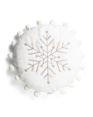 16x16 Wool Blend Textured Snowflake Pillow | Home | T.J.Maxx | TJ Maxx
