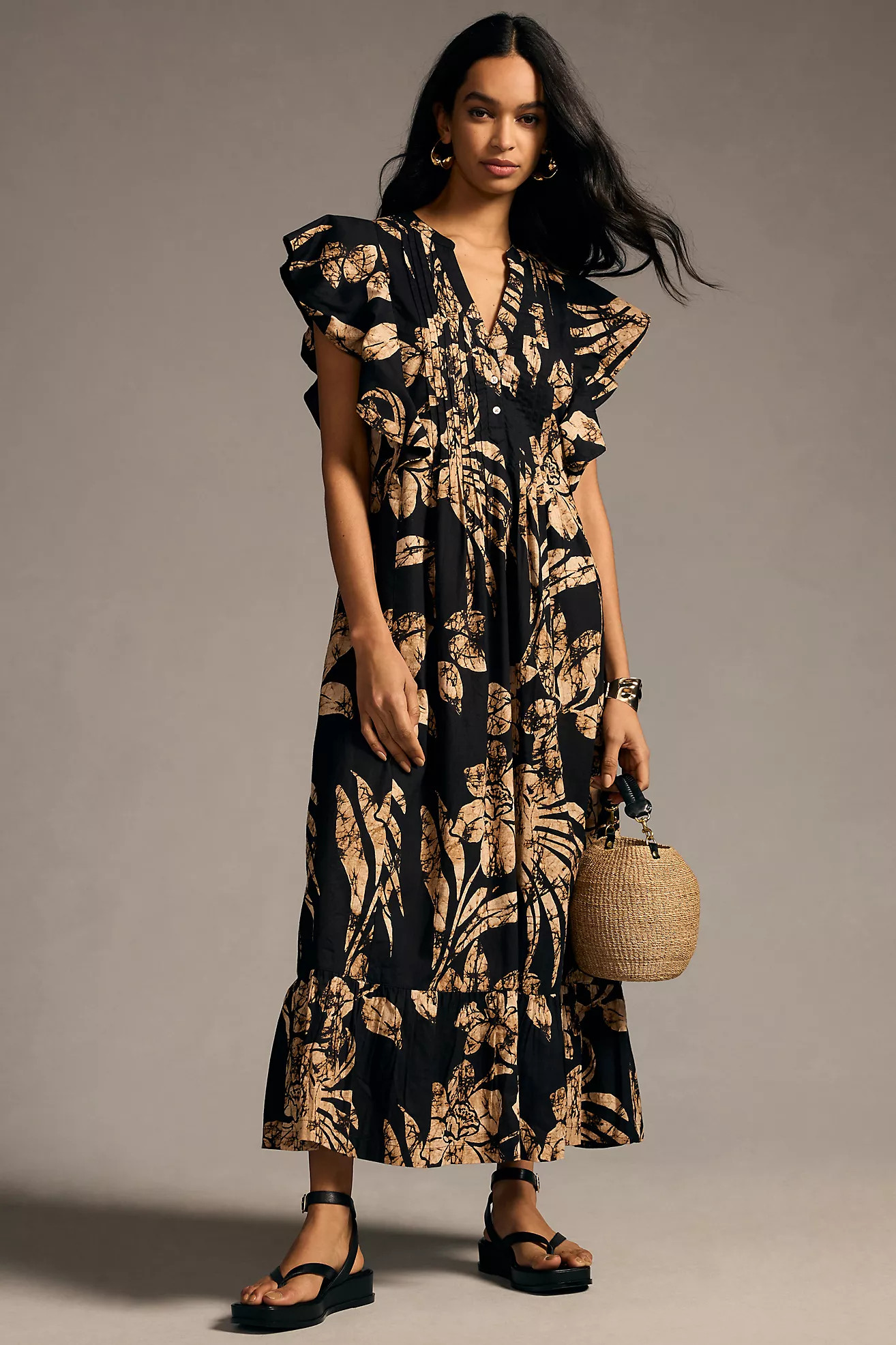 Maeve Cassandra Maxi Dress | Anthropologie (US)
