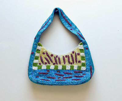 Multicolor Beaded Purse/Evening Bag | eBay AU
