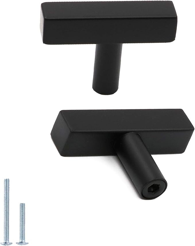 10Pack Matte Black Cabinet Knobs Furniture Hardware Drawer Pulls - Goldenwarm LSJ22BK Kitchen and... | Amazon (CA)