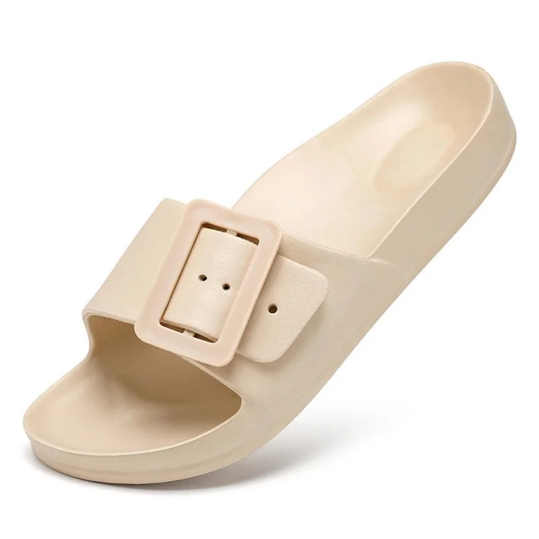 FREISTERN Women's EVA Slide Sandals One Buckle Adjustable Sandals | Walmart (US)