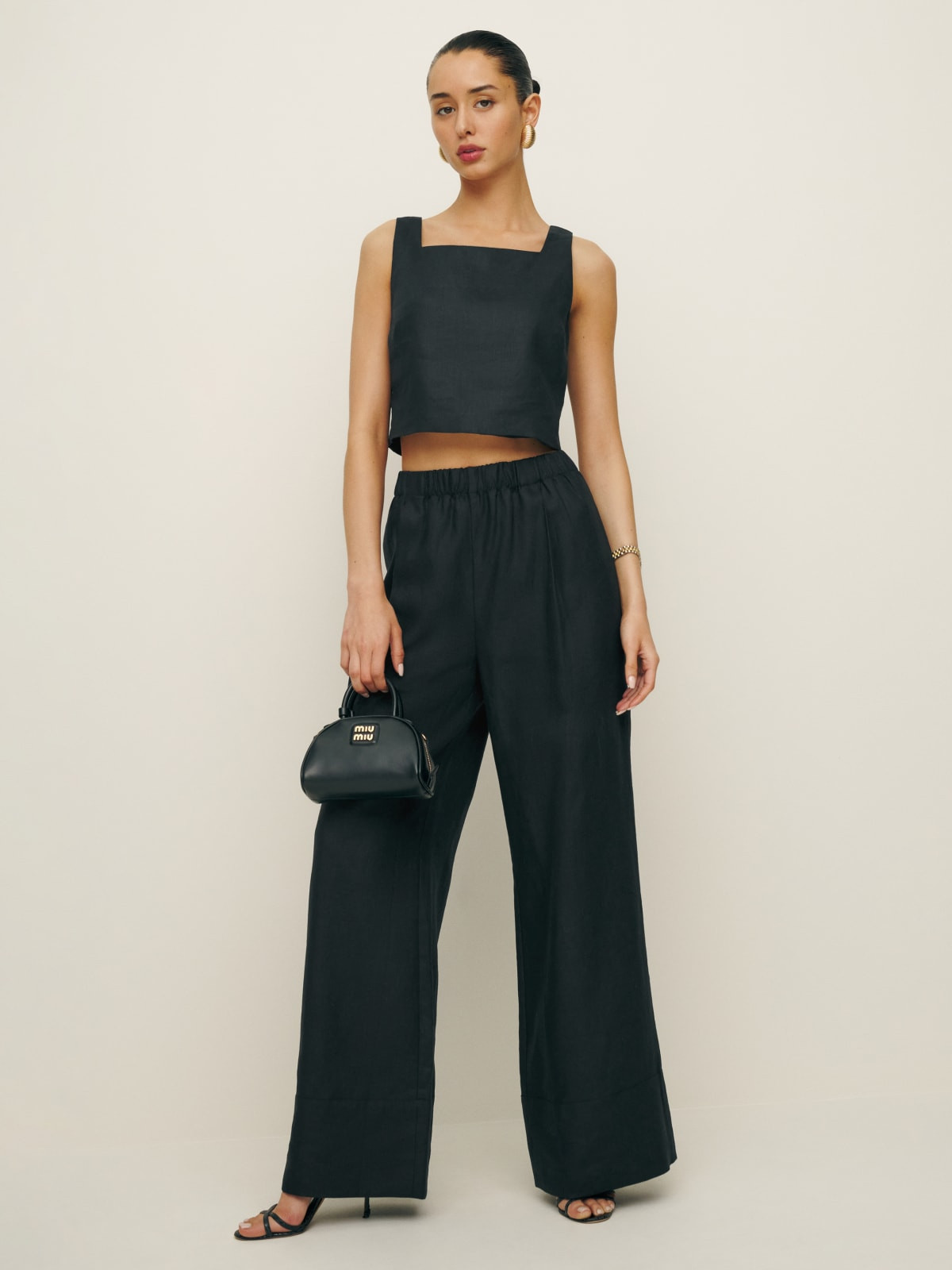 Saige Linen Top | Reformation (Global)