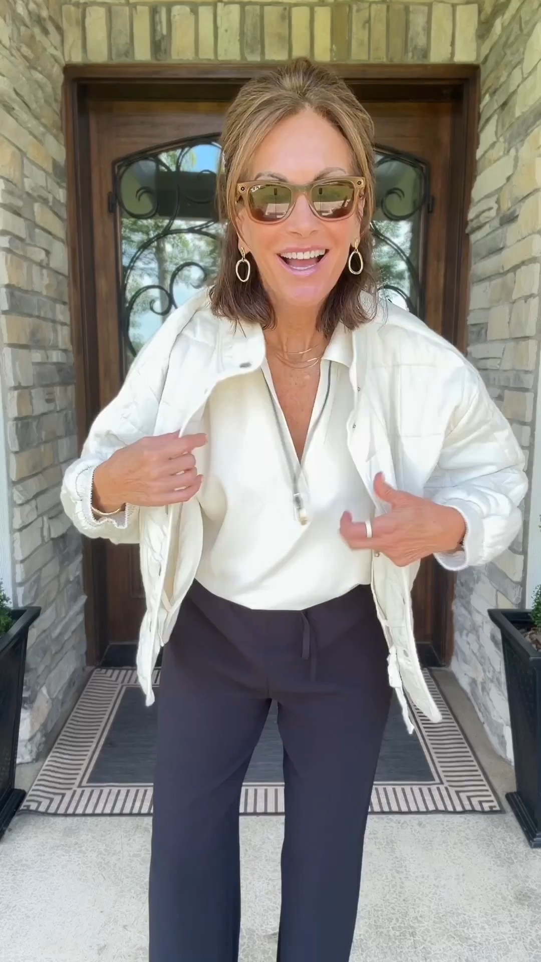 Quilted Jacket- size large 

Travel top - medium (discount : ANNIEKXSPANX)

Wide leg pants - medium tall

The suede loafer sneakers - I ordered 2 colors. If they are sold out at Nordstrom I linked another retailer. Best price is Nordstrom Anniversary sale. 

Travel style 
Fall transition style 
European vacation
Airport outfit 
Ageless style 
Wrinkle free

#LTKootd #LTKTravel #LTKTall