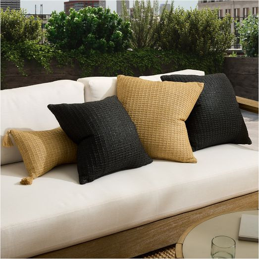 Faux Jute Indoor/Outdoor Pillow | West Elm (US)