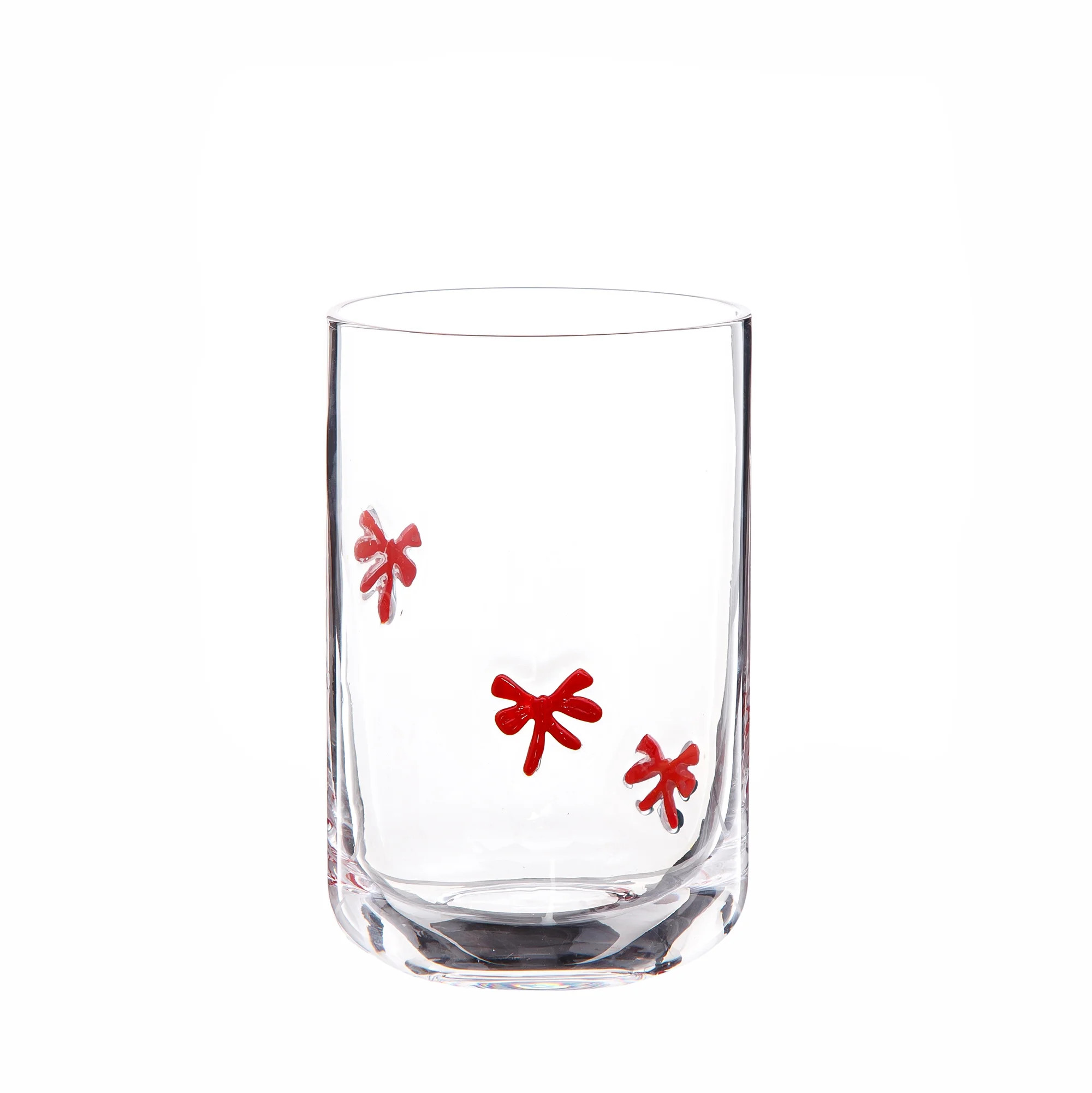 Holiday Time Bows Charm Drinking Glass 16 OZ | Walmart (US)