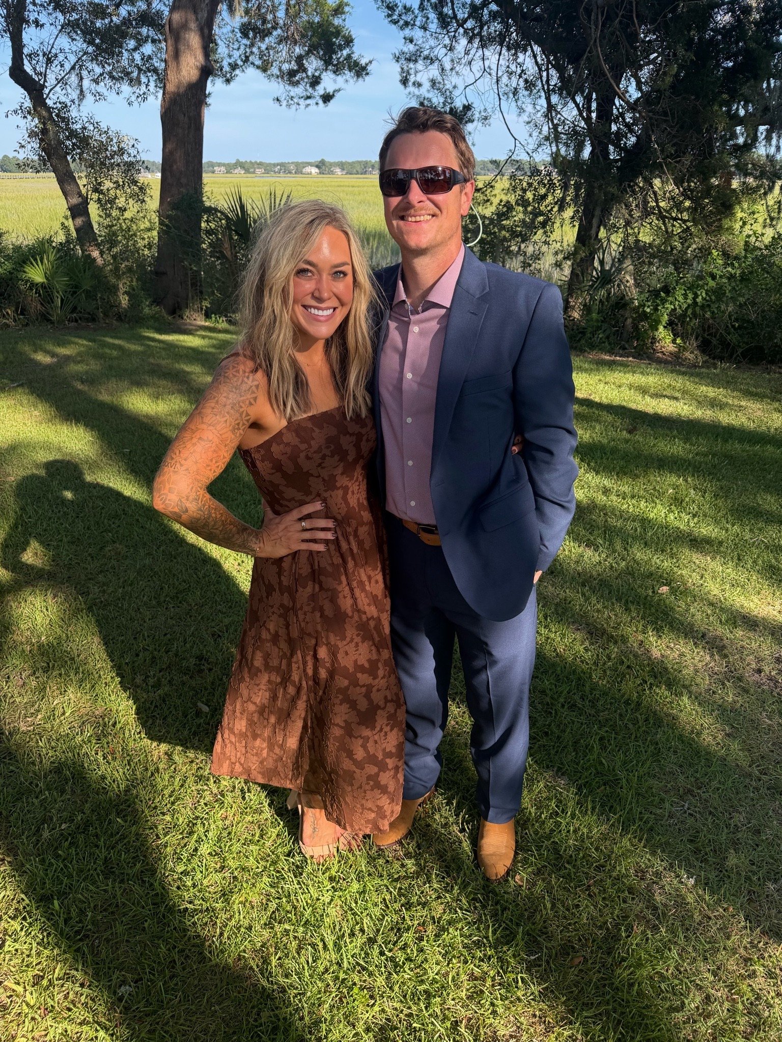 Celebrating love w/ mine 🤎🥂 loved this Amazon dress! In the M! & linked up Jds entire last minute @Kohl's fit we loved! 😍

Ootd / wedding guest dress / fall / Amazon fashion / date night / Holley Gabrielle

#LTKSeasonal #LTKWedding #LTKootd