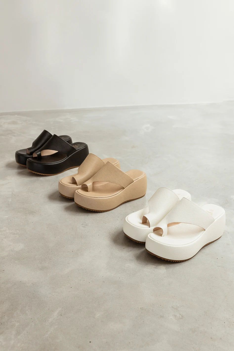 Adrianna Platform Sandals in White | Bohme