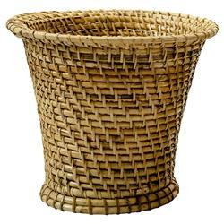 Kacela Coastal Beach Natural Rattan Conical Planter | Kathy Kuo Home