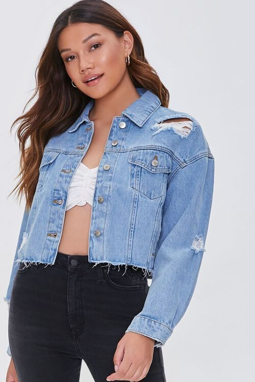 Basic Recycled Cotton-Blend Denim Jacket | Forever 21 (US)