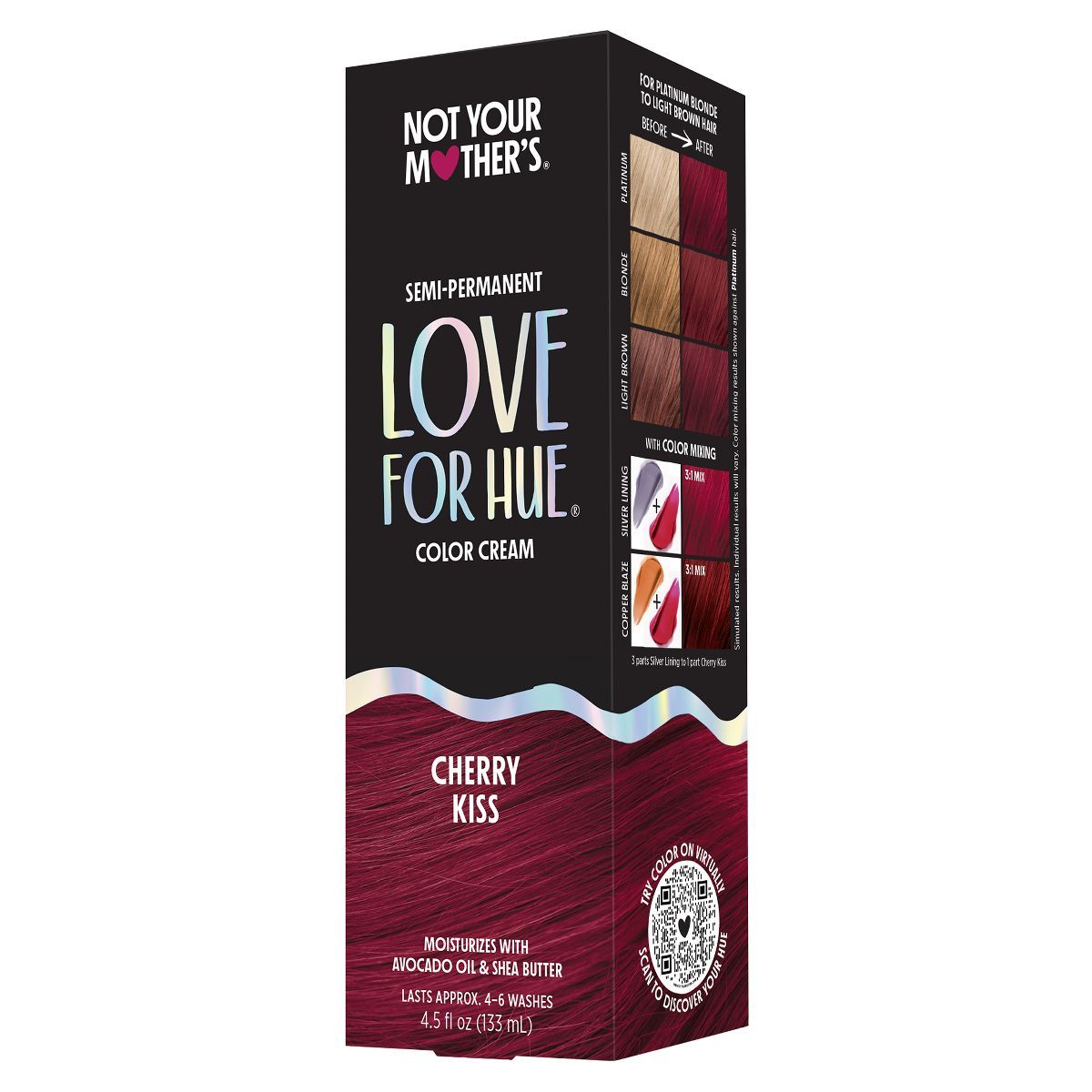 Not Your Mother's Love for Hue Semi-Permanent Hair Color Cream - Cherry Kiss - 4.5 fl oz | Target