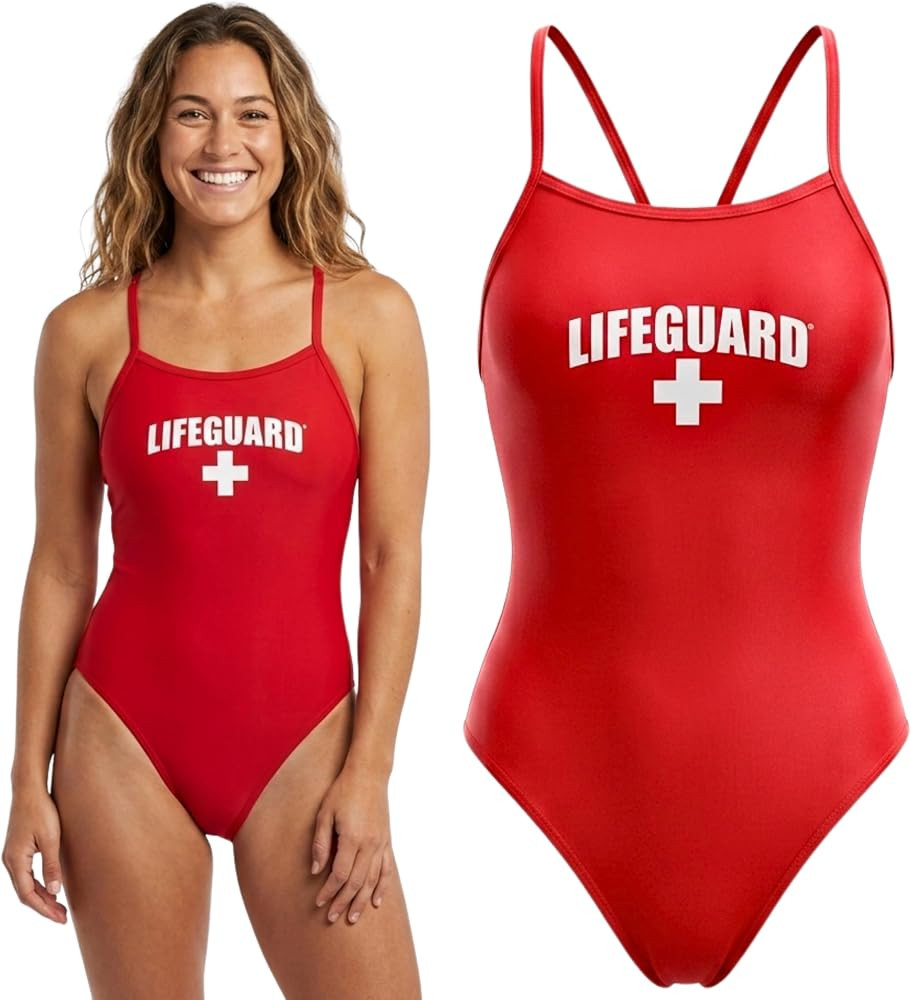 LIFEGUARD Officially Licensed Swimsuit for Women & Ladies, One Piece Swimming Suit, Elastic Comfo... | Amazon (US)