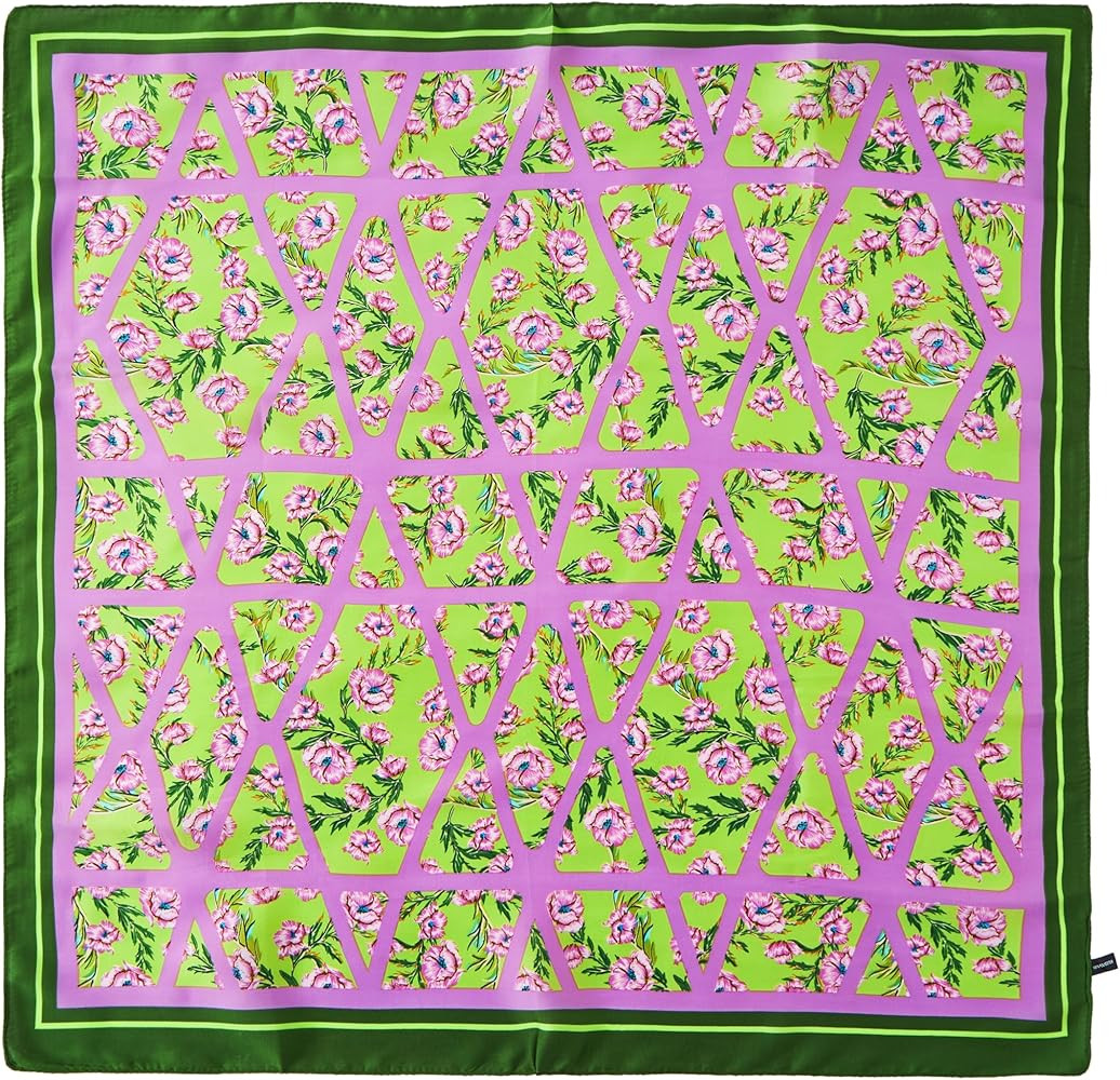 Luxurious Silk Feeling Scarf, Elegant Satin Square Head Scarf for Women, Versatile Hair Wrap Acce... | Amazon (US)