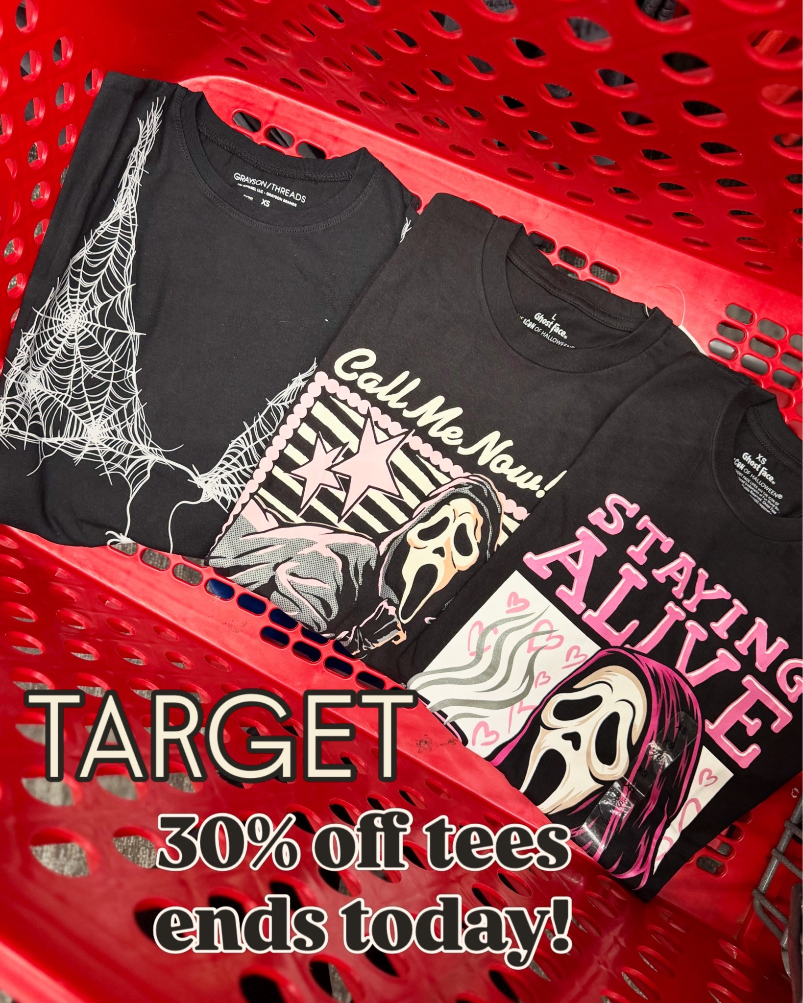 Comment DEAL for the 🔗 @target 30% off tees ENDS TODAY 🚨 #target #targetdeals #graphictee #womensfashion #targethaul