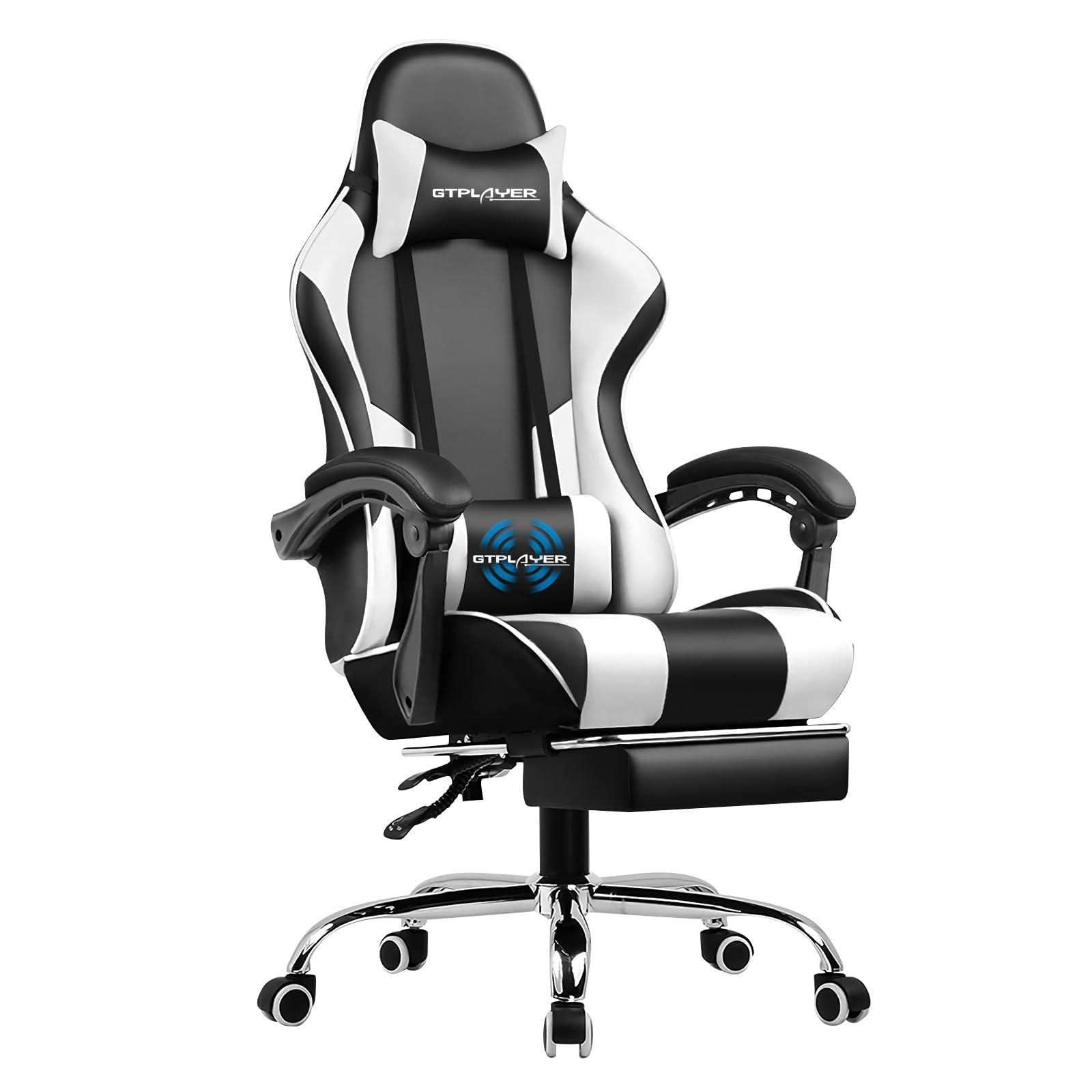 GTPLAYER Gaming Chair, Computer Chair with Footrest and Lumbar Support, Height Adjustable Game Ch... | Amazon (US)