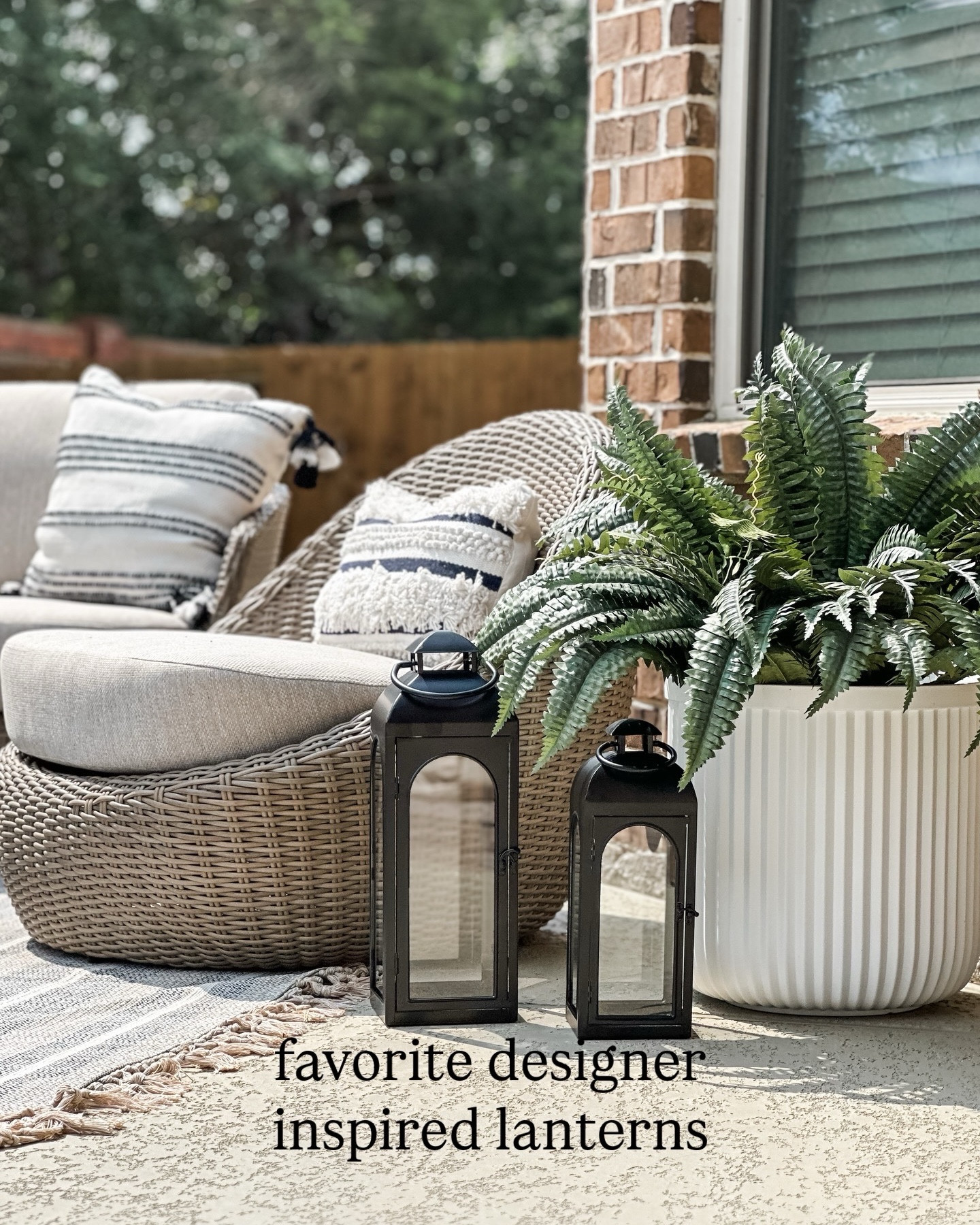 High-end vibes without the high price 🙌 Found outdoor lanterns that look straight out of Pottery Barn, designer-look outdoor plates, and the chicest storage bench + ottomans — all from Walmart! Styled to impress, priced to love. Everything’s linked on my LTK! #WalmartFinds #LookForLess #OutdoorStyle#LTKStyleTip

#LTKHome #LTKSeasonal