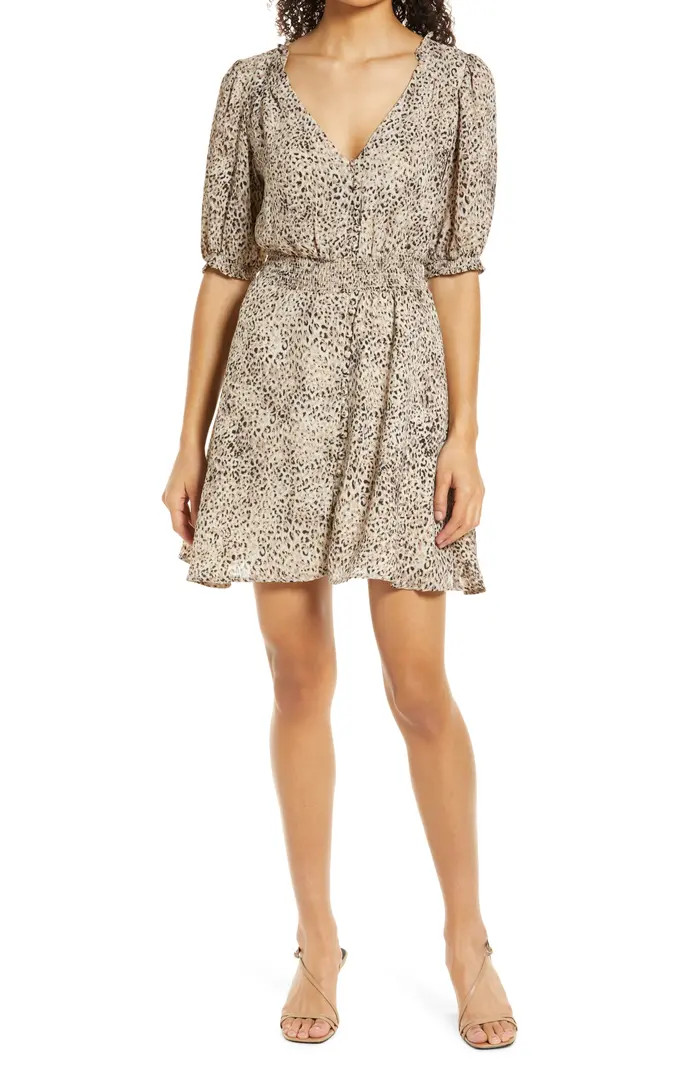 BB Dakota by Steve Madden Meow or Later Animal Print Minidress | Nordstrom | Nordstrom