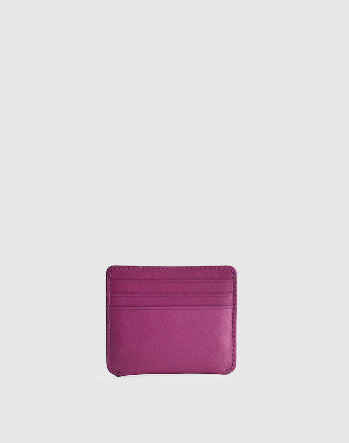 Curved Card Case in Leather | Madewell